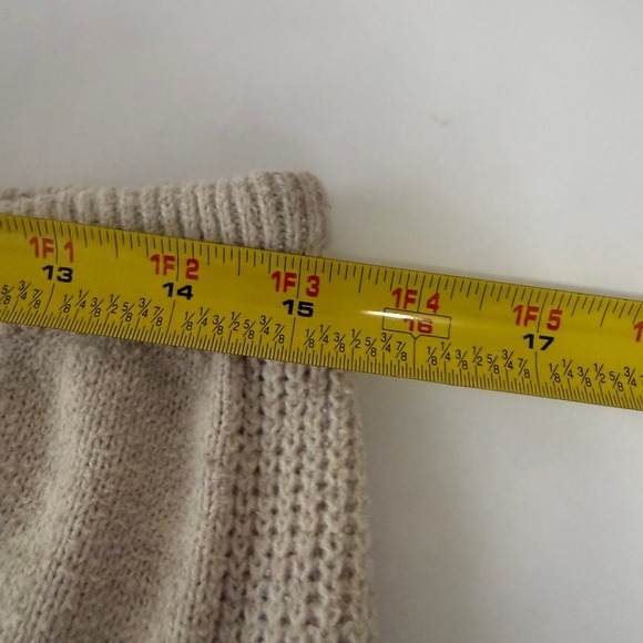 Auden Women's Oatmeal Knit Lounge Pants Drawstring Waist Wide Leg Size Medium - Picture 8 of 9